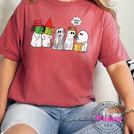 Retro Halloween Ghost Parody T-Shirt | Cute Cartoon Spooky Tee | Unisex Halloween Humor Shirt