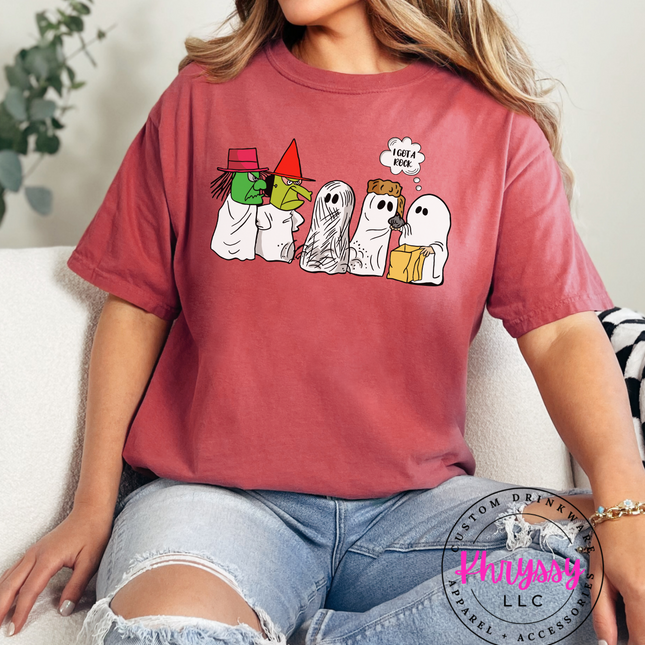 Retro Halloween Ghost Parody T-Shirt | Cute Cartoon Spooky Tee | Unisex Halloween Humor Shirt
