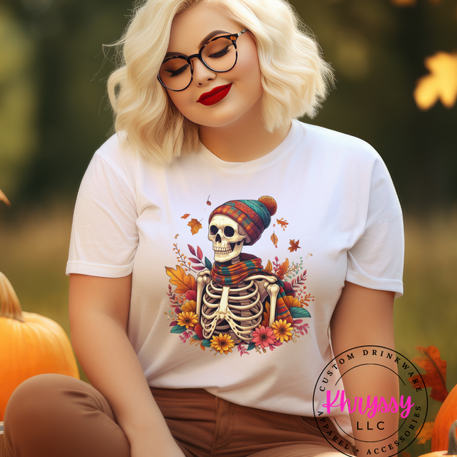 Autumn Vibes Skeleton Unisex Hoodie