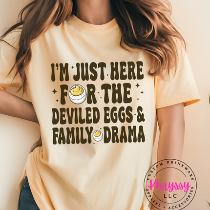 Funny Deviled Eggs & Family Drama Unisex T-Shirt - Perfect for Holiday Gatherings