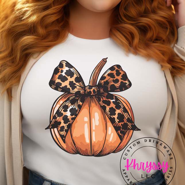 Leopard Print Pumpkin Unisex Shirt
