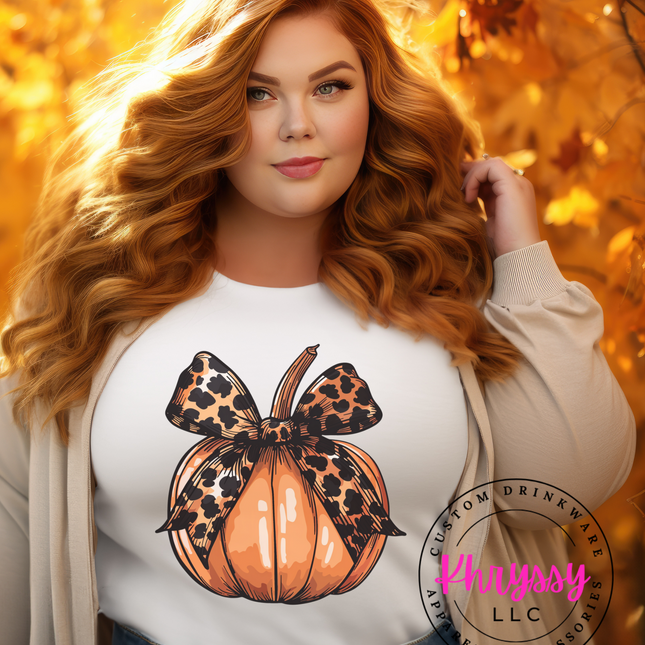 Leopard Print Pumpkin Unisex Shirt