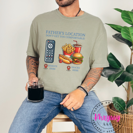Father’s Location Remote And Snacks — Don’t Get Too Comfortable