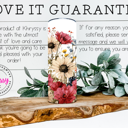 Blossom Breeze Floral 20oz Tumbler with Straw