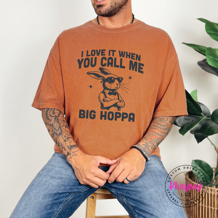 Yam soft tee printed with a quirky bunny wearing glasses.