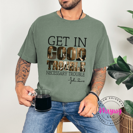 Get In Good Trouble John Lewis Quote Women's Tee