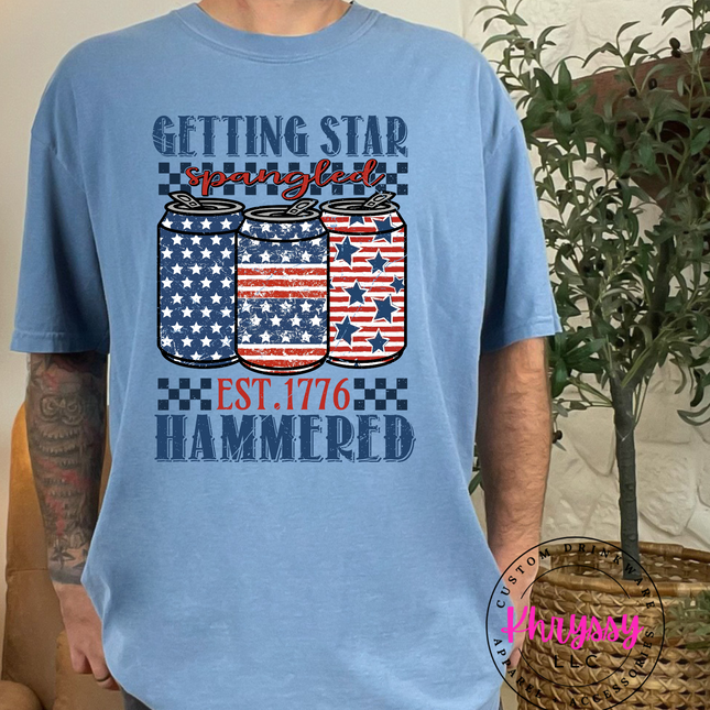 Getting Star Spangled Hammered Unisex Shirt