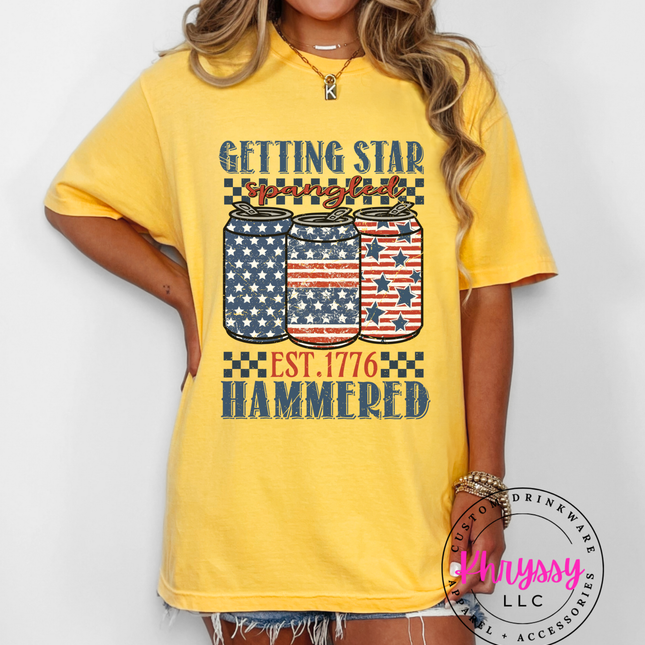 Getting Star Spangled Hammered Unisex Shirt