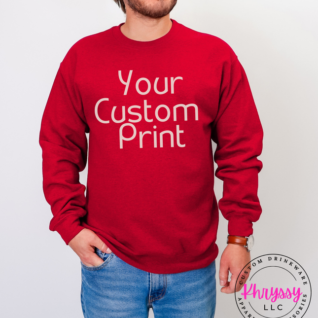 Adult Gildan Heavy Blend Crewneck- Your Personalized Cozy Wearable