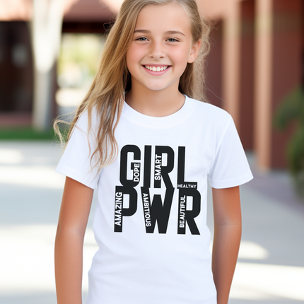 Girl PWR — Bold Pink Female Empowerment Statement
