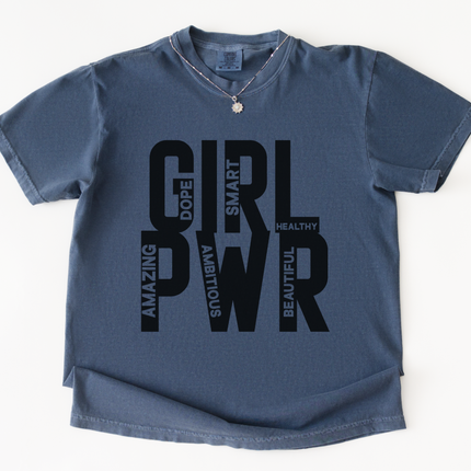 Girl PWR — Bold Pink Female Empowerment Statement