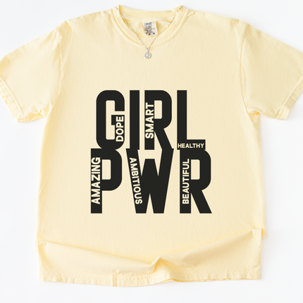 Girl PWR — Bold Pink Female Empowerment Statement