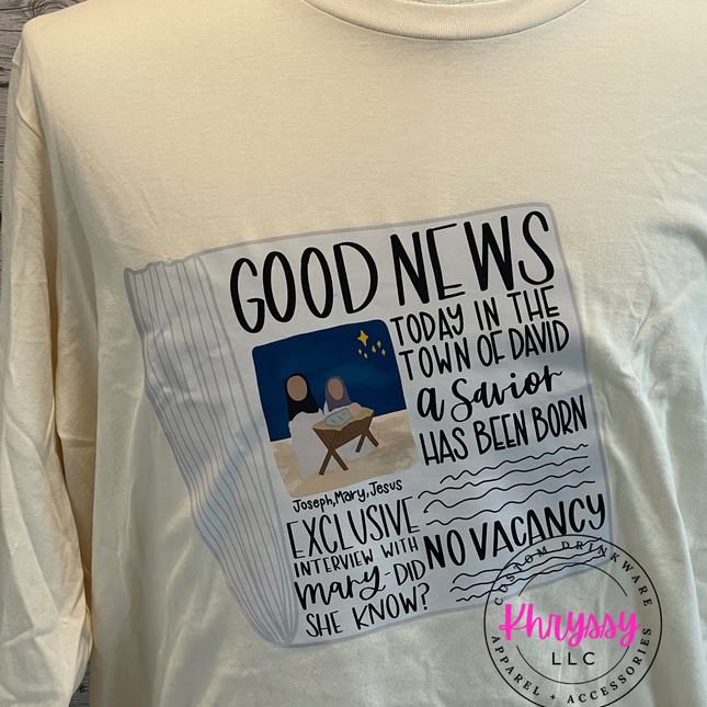 READY TO SHIP: Good News Unisex Christmas Shirt