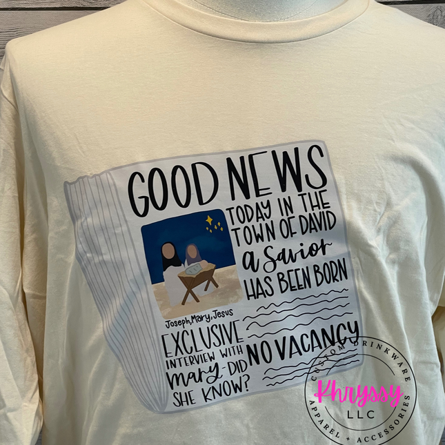 READY TO SHIP: Good News Unisex Christmas Shirt