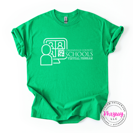 Greenville County Schools Virtual Program Woman's Gildan Scoopneck Shirt