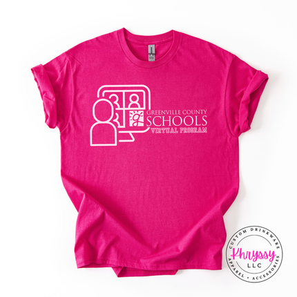 Greenville County Schools Virtual Program Woman's Gildan Scoopneck Shirt