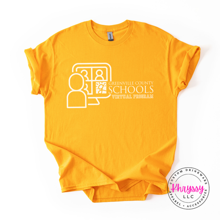 Greenville County Schools Virtual Program Woman's Gildan Scoopneck Shirt