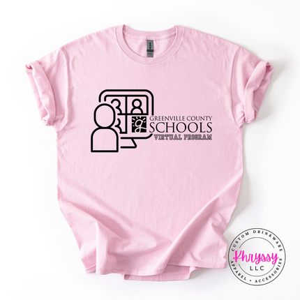 Greenville County Schools Virtual Program Woman's Gildan Scoopneck Shirt