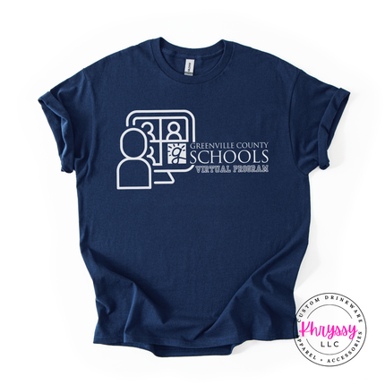 Greenville County Schools Virtual Program Woman's Gildan Scoopneck Shirt