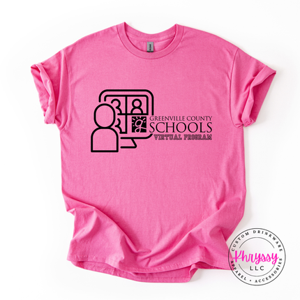 Greenville County Schools Virtual Program Woman's Gildan Scoopneck Shirt
