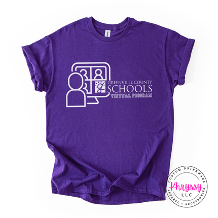Greenville County Schools Virtual Program Woman's Gildan Scoopneck Shirt
