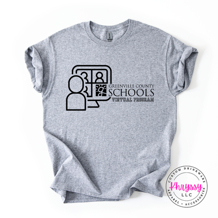 Greenville County Schools Virtual Program Woman's Gildan Scoopneck Shirt