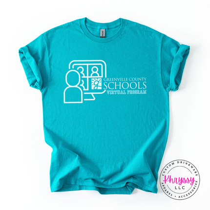 Greenville County Schools Virtual Program Woman's Gildan Scoopneck Shirt