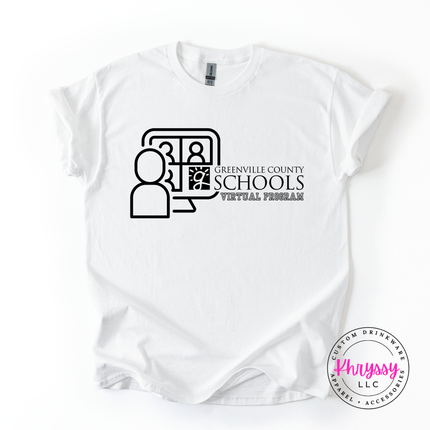 Greenville County Schools Virtual Program Woman's Gildan Scoopneck Shirt
