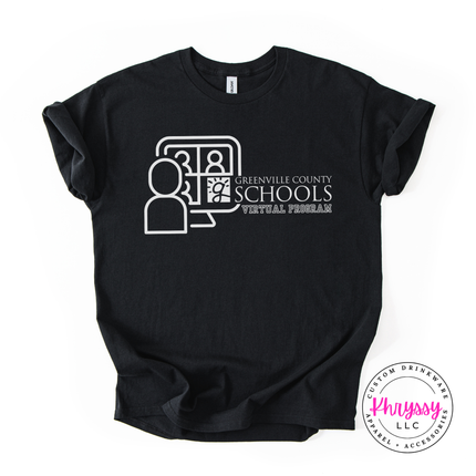 Greenville County Schools Virtual Program Woman's Gildan Scoopneck Shirt