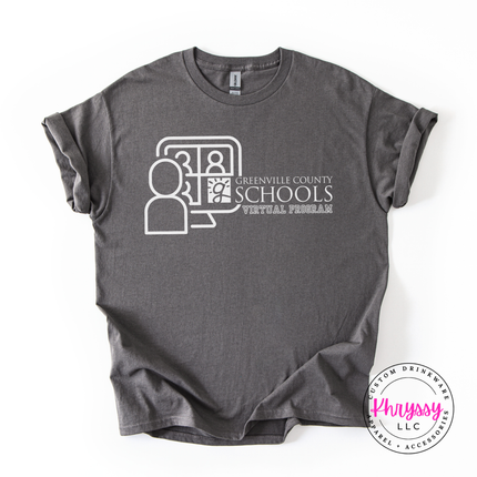 Greenville County Schools Virtual Program Woman's Gildan Scoopneck Shirt