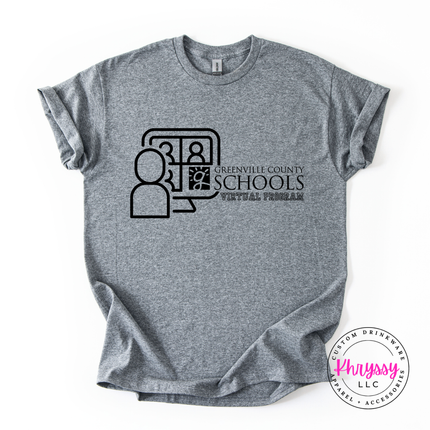 Greenville County Schools Virtual Program Woman's Gildan Scoopneck Shirt