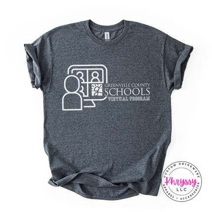 Greenville County Schools Virtual Program Woman's Gildan Scoopneck Shirt