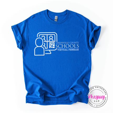 Greenville County Schools Virtual Program Woman's Gildan Scoopneck Shirt