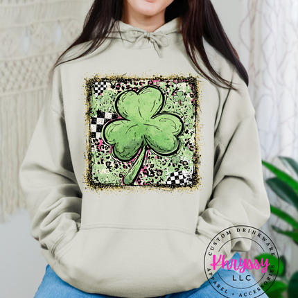 Grunge Shamrock Clover Top