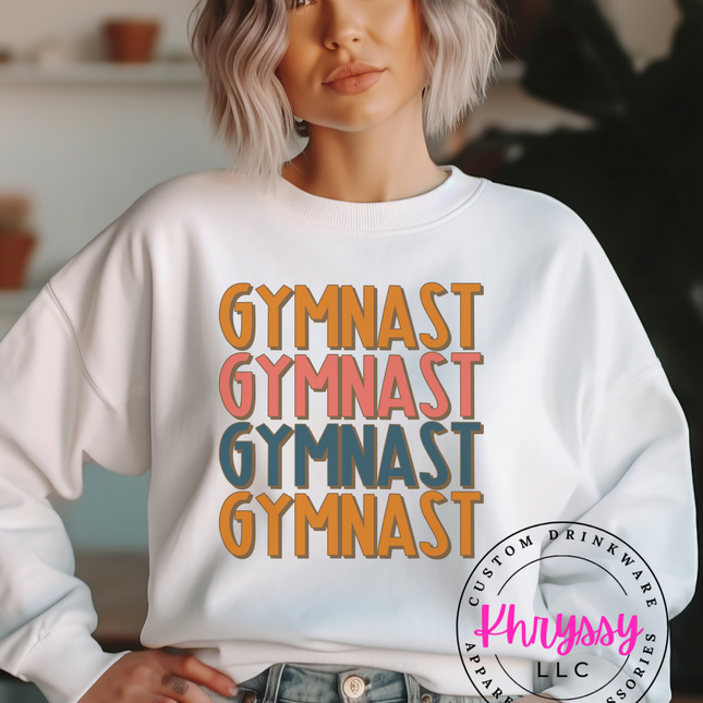 Dynamic Sparks: Gymnast Lightning Bolt Unisex Shirt