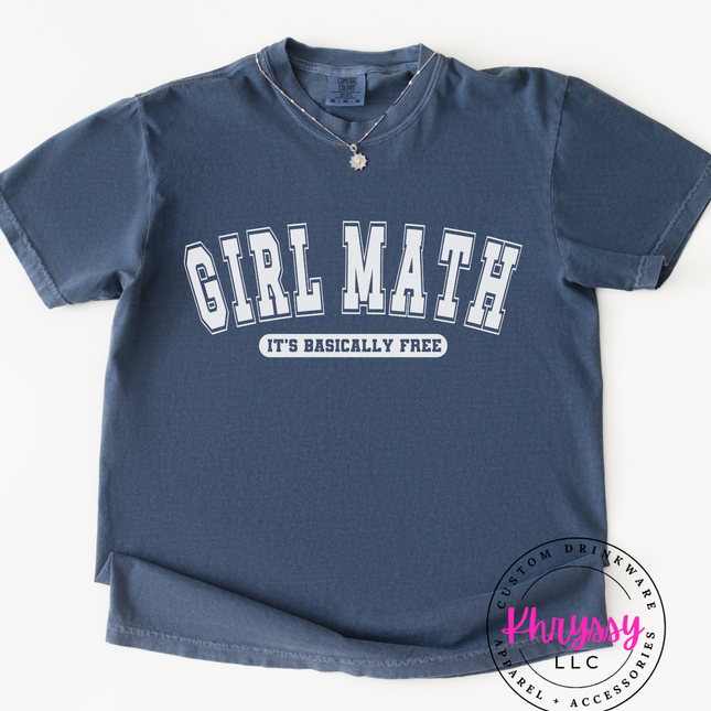 Witty Girl Math Life Hack Apparel Relatable Humor Financial Fun Essential Playful Budgeting Logic Comfort Piece