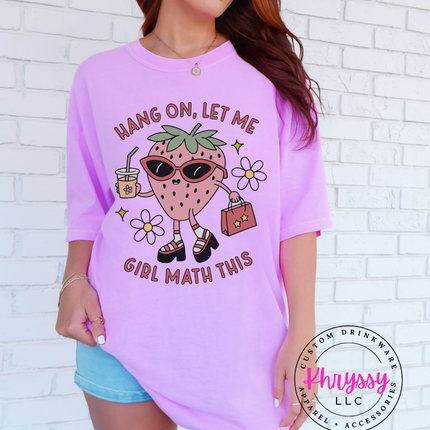 Relatable Girl Math Humor Statement Apparel