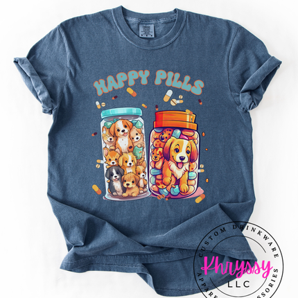 Happy Pills — Puppy Mason Jar Dog Lover Statement