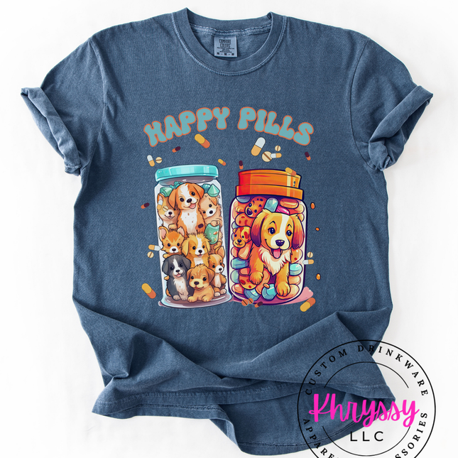 Happy Pills — Puppy Mason Jar Dog Lover Statement