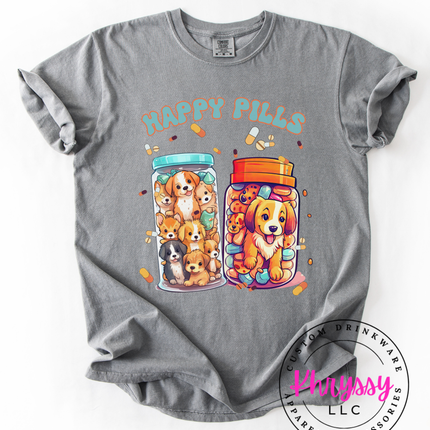 Happy Pills — Puppy Mason Jar Dog Lover Statement