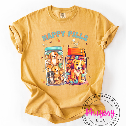 Happy Pills — Puppy Mason Jar Dog Lover Statement