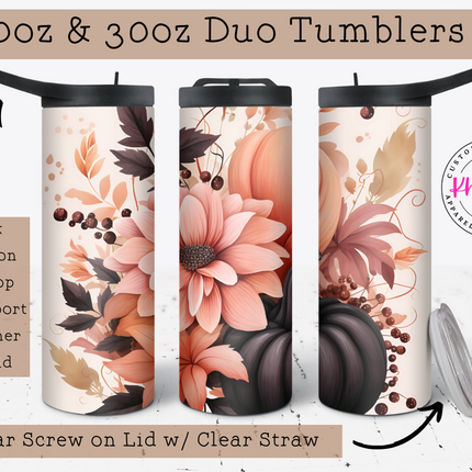 Harvest Moon Delight 20oz Tumbler with Straw
