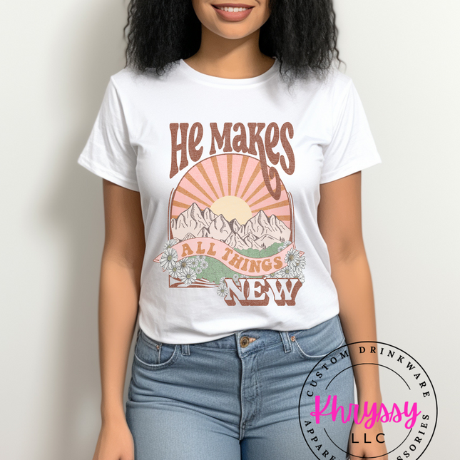 Renewal in Every Stitch: He Makes All Things New Unisex Shirt
