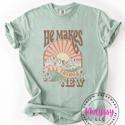 Renewal in Every Stitch: He Makes All Things New Unisex Shirt