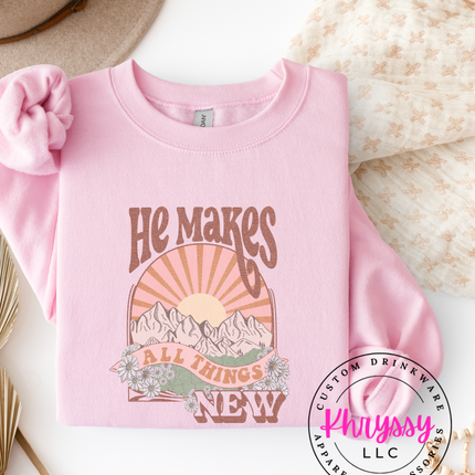Renewal in Every Stitch: He Makes All Things New Unisex Shirt
