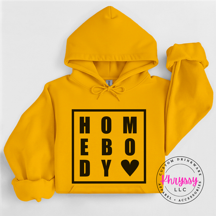 Homebody Bold Heart Hoodie | Cozy Introvert Gift for Women