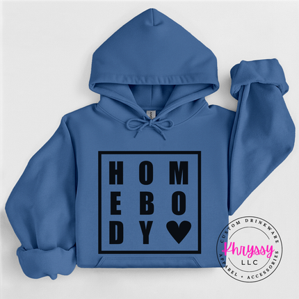 Homebody Bold Heart Hoodie | Cozy Introvert Gift for Women