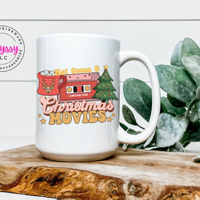 Hot Cocoa and Christmas Movies 15oz Coffee Mug