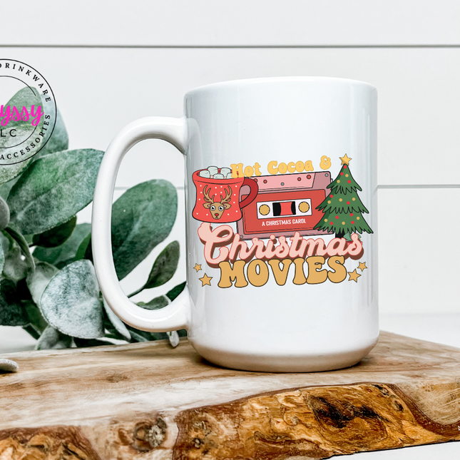 Hot Cocoa and Christmas Movies 15oz Coffee Mug