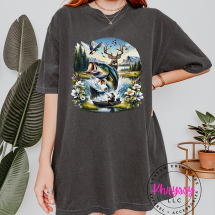 Born to Hunt & Fish — Outdoorsman Wildlife Scene